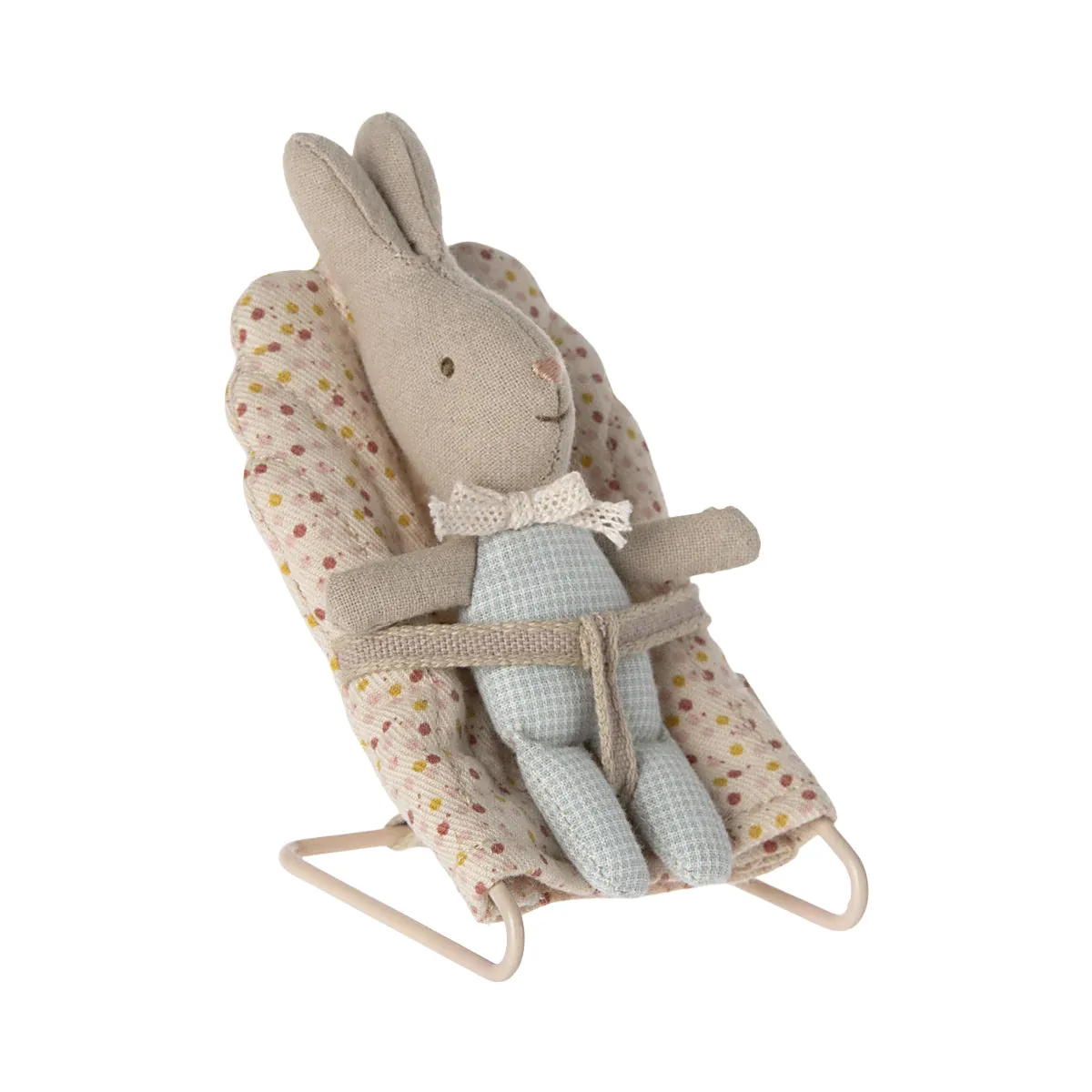2024 Maileg Light-Blue Checkered My Rabbit