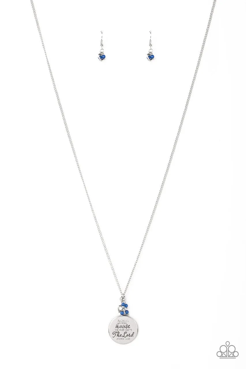 As for Me Blue Paparazzi Necklace