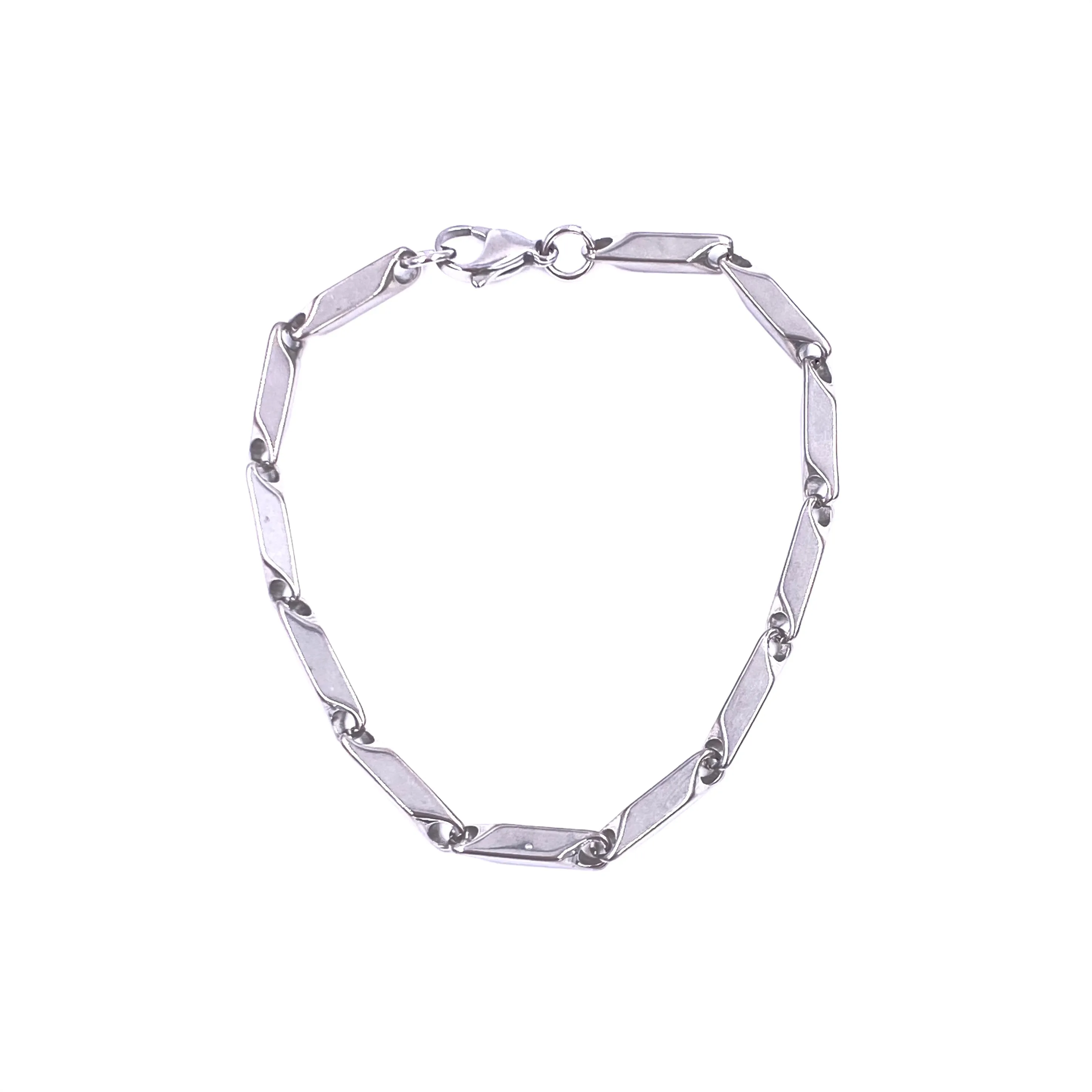 Ashley Gold Stainless Steel Tube Link Men's Bracelet