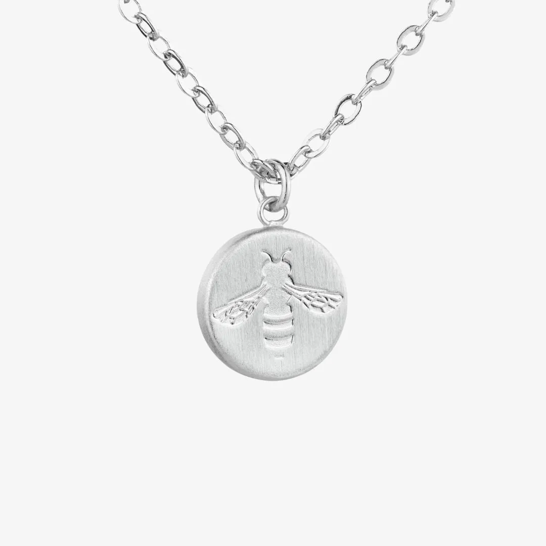 Busy Bee Necklace Silver