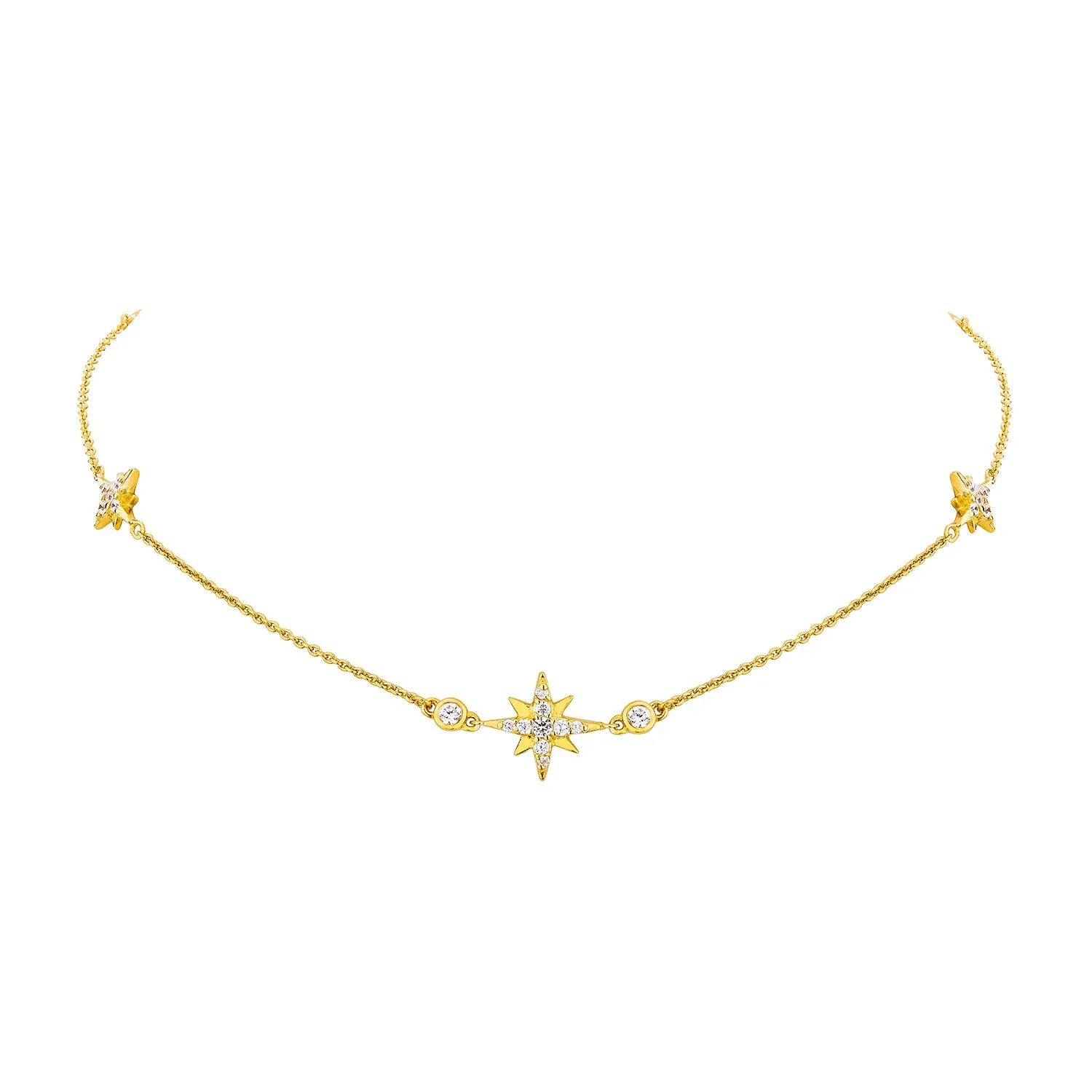 Celestial Chain Necklace – Gold