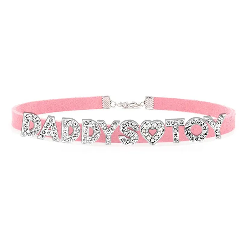 Sparkling Rhinestone Choker Necklace for Dads - Stylish Daddys Accessory