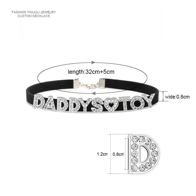 Sparkling Rhinestone Choker Necklace for Dads - Stylish Daddys Accessory
