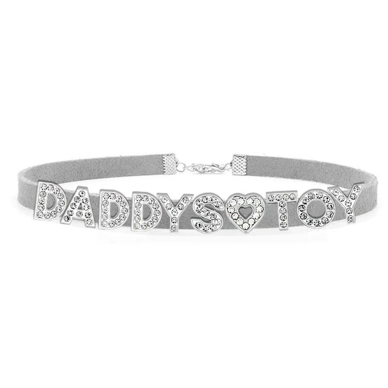 Sparkling Rhinestone Choker Necklace for Dads - Stylish Daddys Accessory