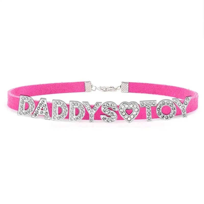 Sparkling Rhinestone Choker Necklace for Dads - Stylish Daddys Accessory