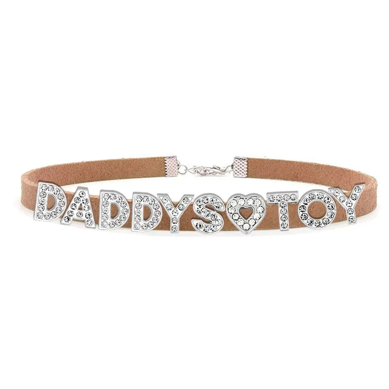 Sparkling Rhinestone Choker Necklace for Dads - Stylish Daddys Accessory