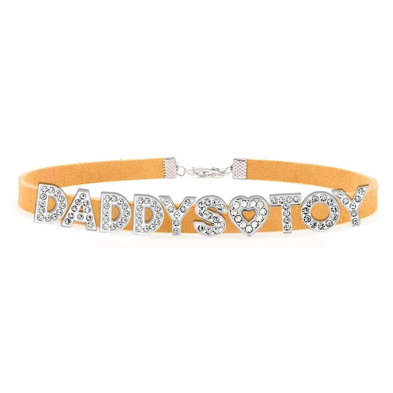 Sparkling Rhinestone Choker Necklace for Dads - Stylish Daddys Accessory