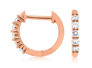 Diamond Huggie Earrings