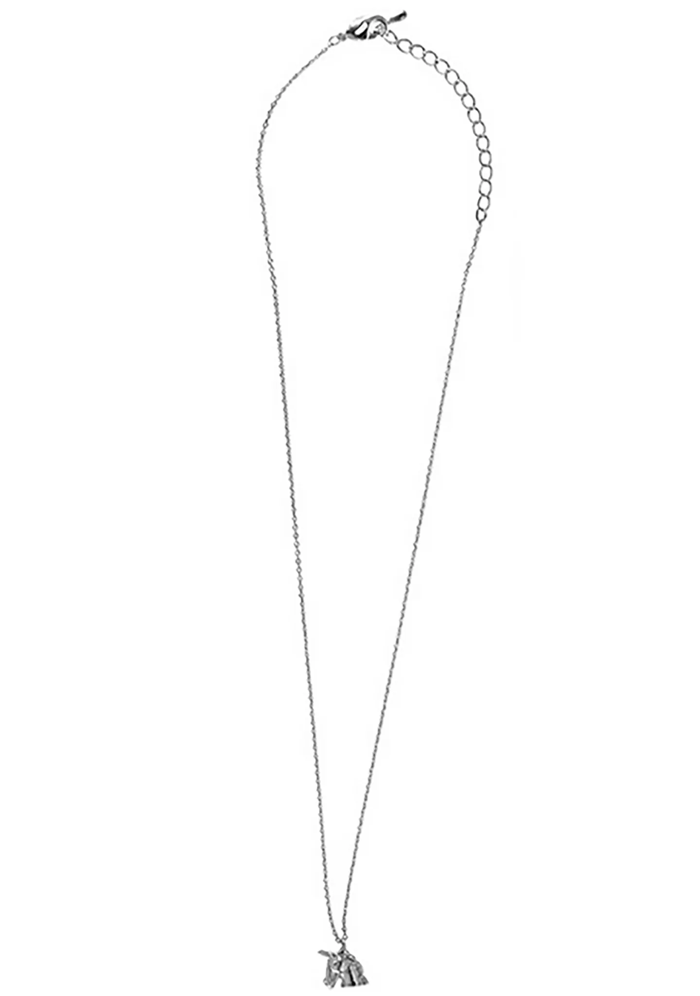 Emoji Unicorn Necklace in Silver