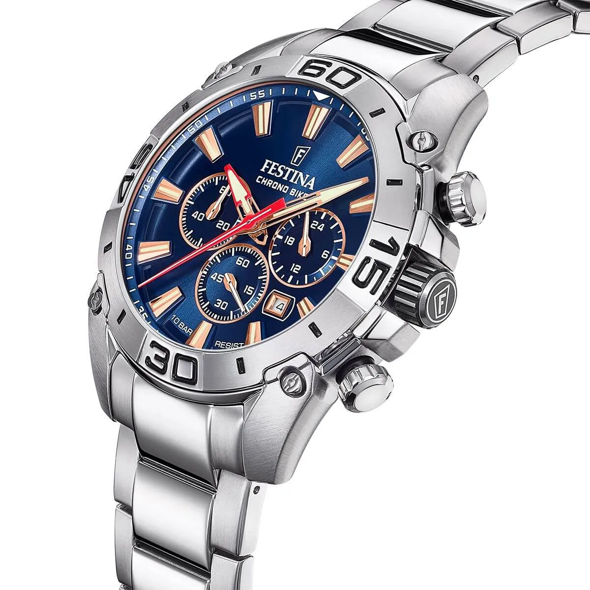 Festina Chrono Bike Stainless Steel Chronograph Mens Watch I Model F20543/4 Quartz Movement