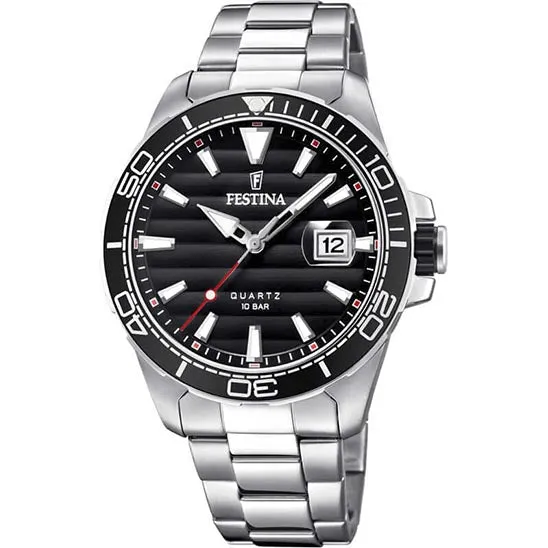 Festina Prestige Stainless Steel Analog Mens Watch I Model F20360/2 Quartz Movement