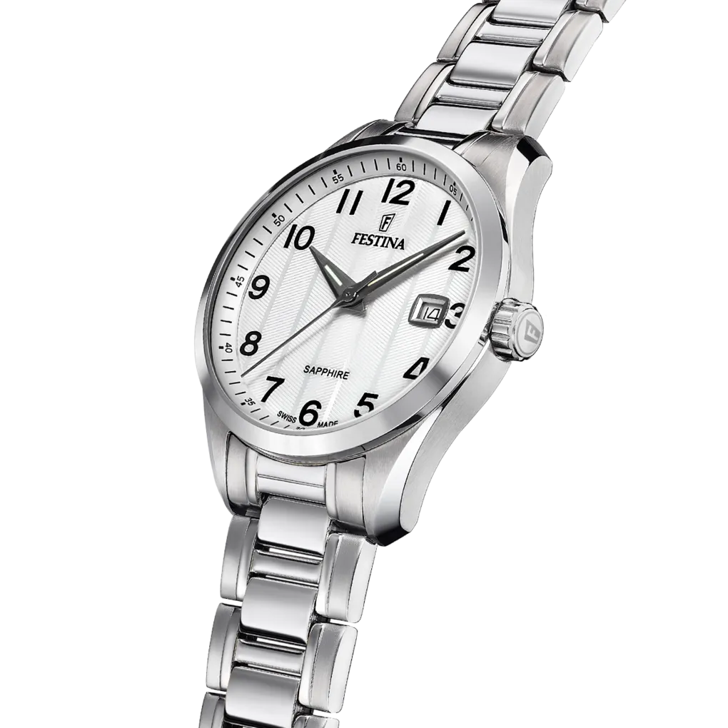 Festina Swiss Made Stainless Steel Analog Mens Watch I Model F20026/1 Quartz Movement