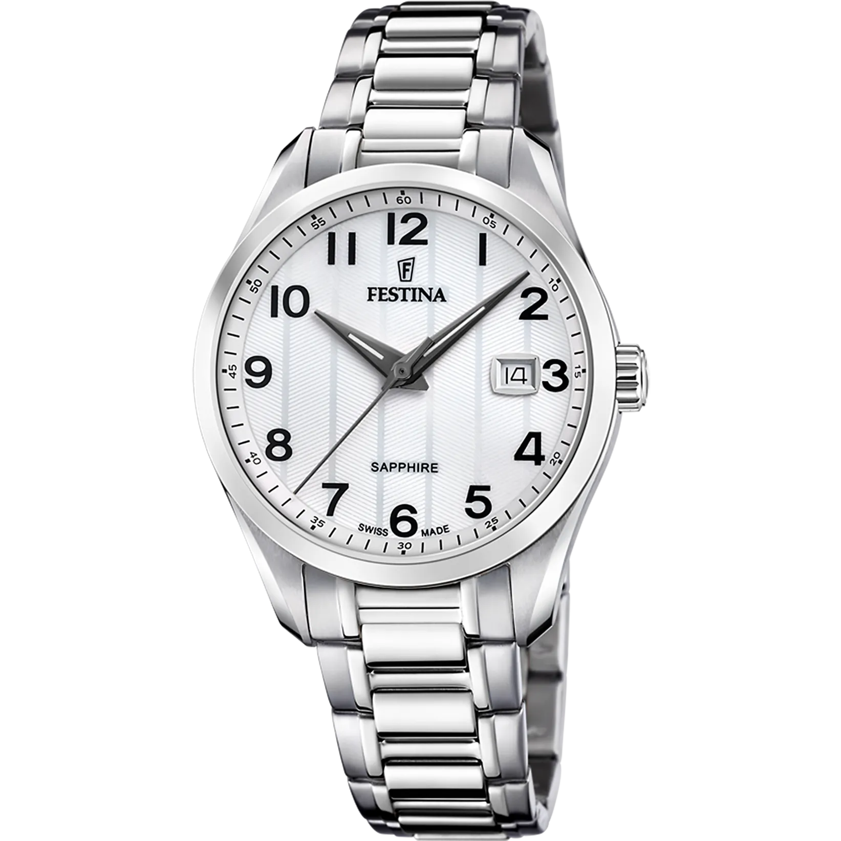 Festina Swiss Made Stainless Steel Analog Mens Watch I Model F20026/1 Quartz Movement