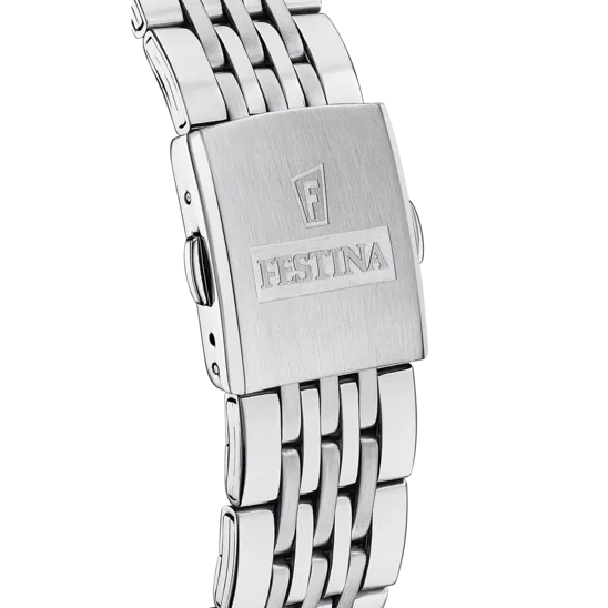 Festina Timeless Chronograph Stainless Steel Chronograph Mens Watch I Model F20285/8 Quartz Movement