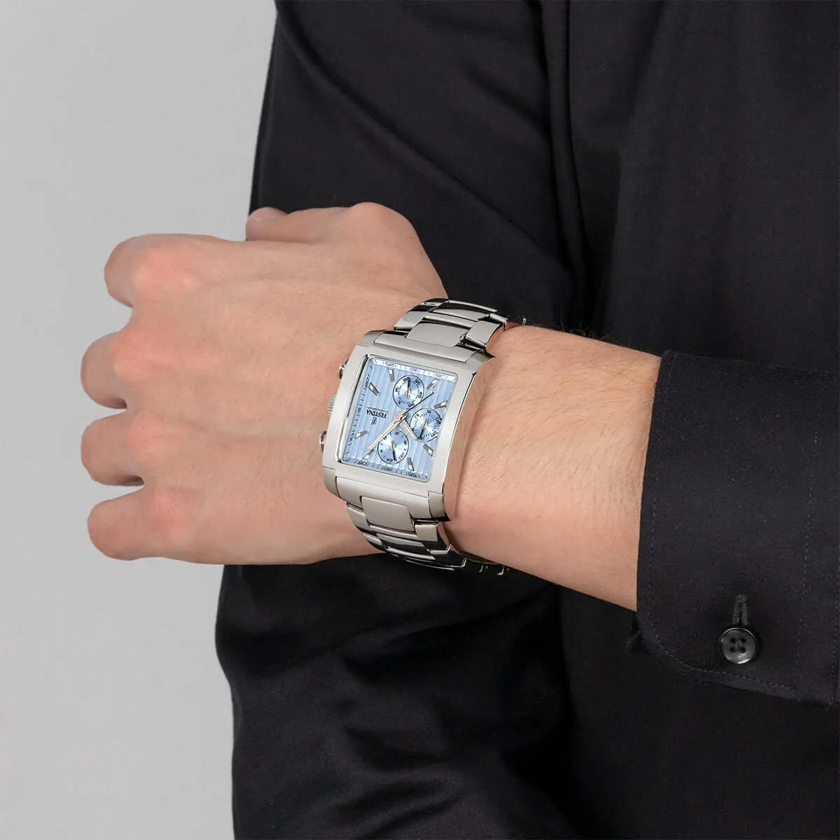 Festina Timeless Chronograph Stainless Steel Chronograph Mens Watch I Model F20423/1 Quartz Movement