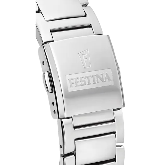 Festina Timeless Chronograph Stainless Steel Chronograph Mens Watch I Model F20423/1 Quartz Movement