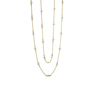 Lafonn Simulated Diamond Classic Station Necklace N0016CLG