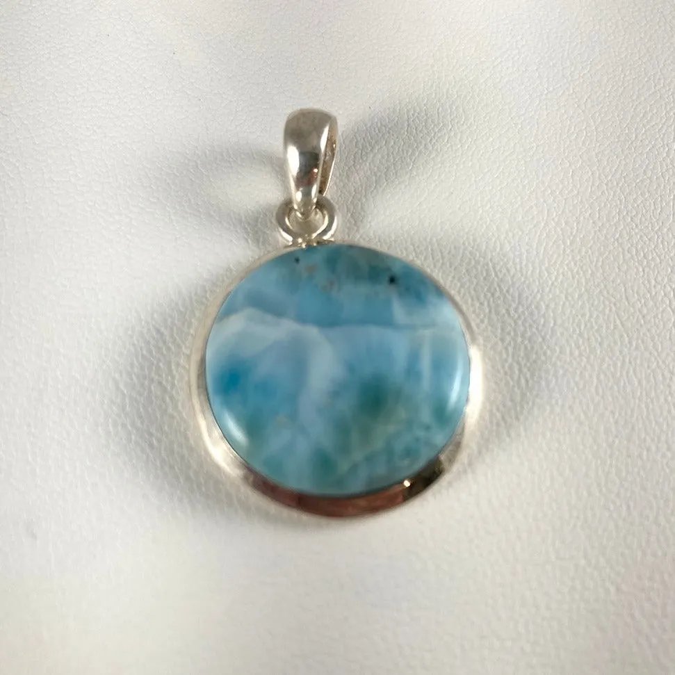 Larimar & Sterling Silver Pendant