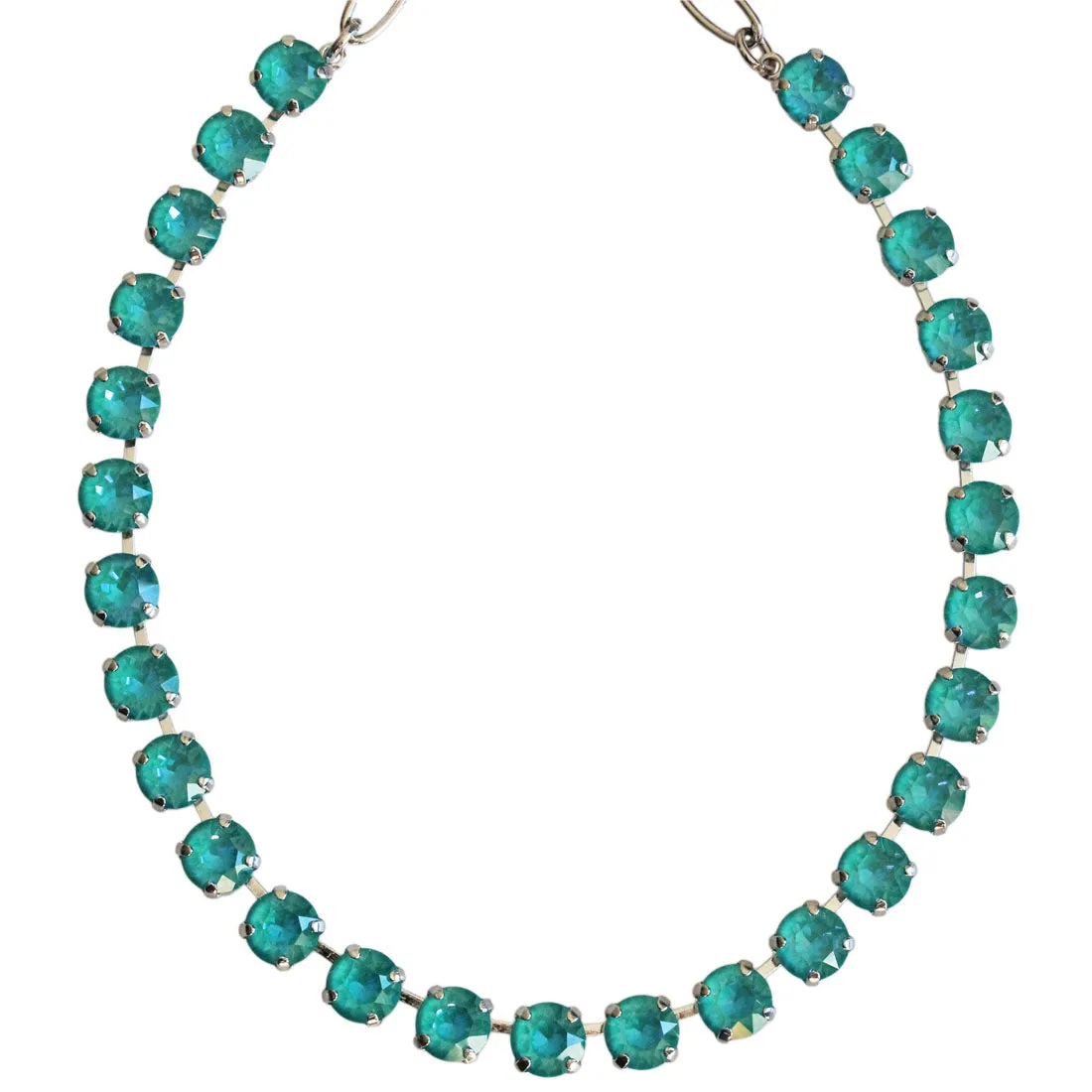 Mariana "Sun-Kissed Laguna" Rhodium Plated Must-Have Everyday Crystal Necklace, 3252 142142ro