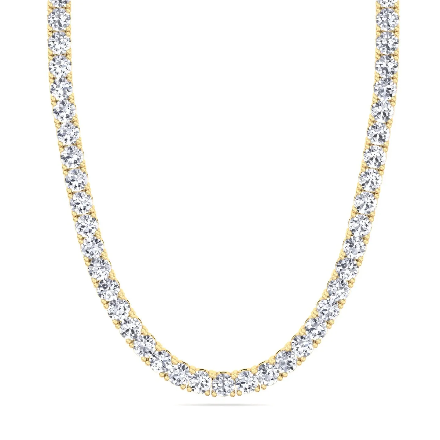 Men's 15 Carat Tennis Chain Solid Gold