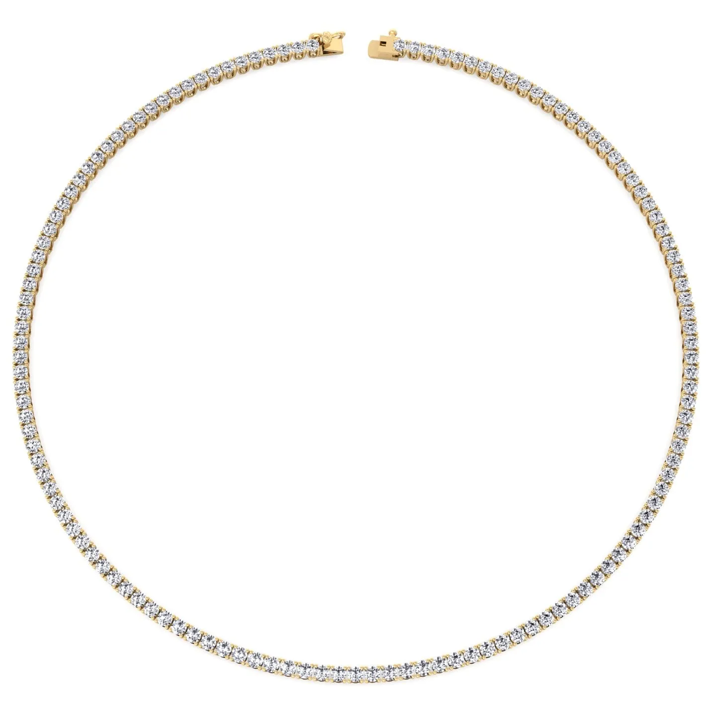 Men's 15 Carat Tennis Chain Solid Gold