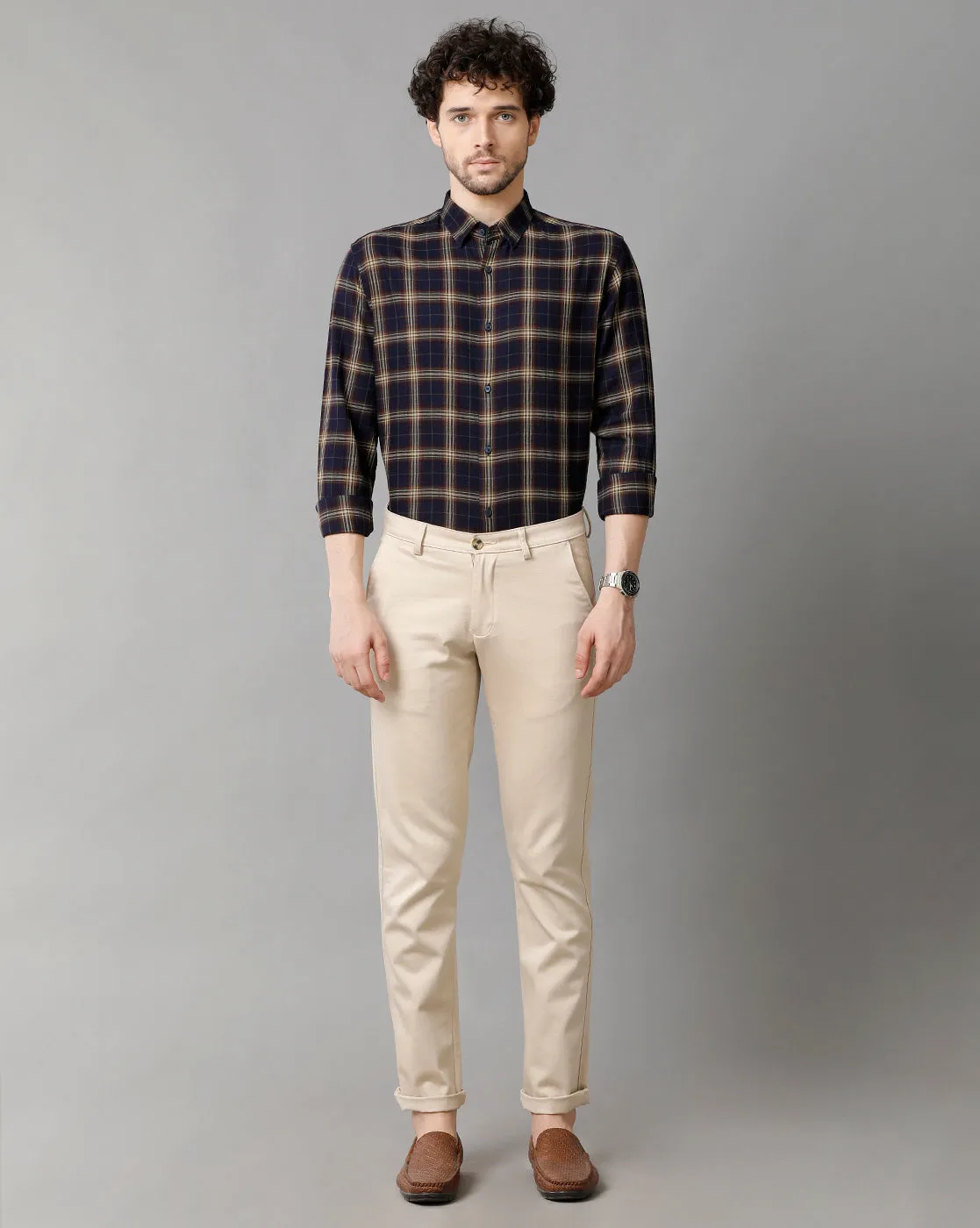 Men's Cotton Check  Multicolour Shirt