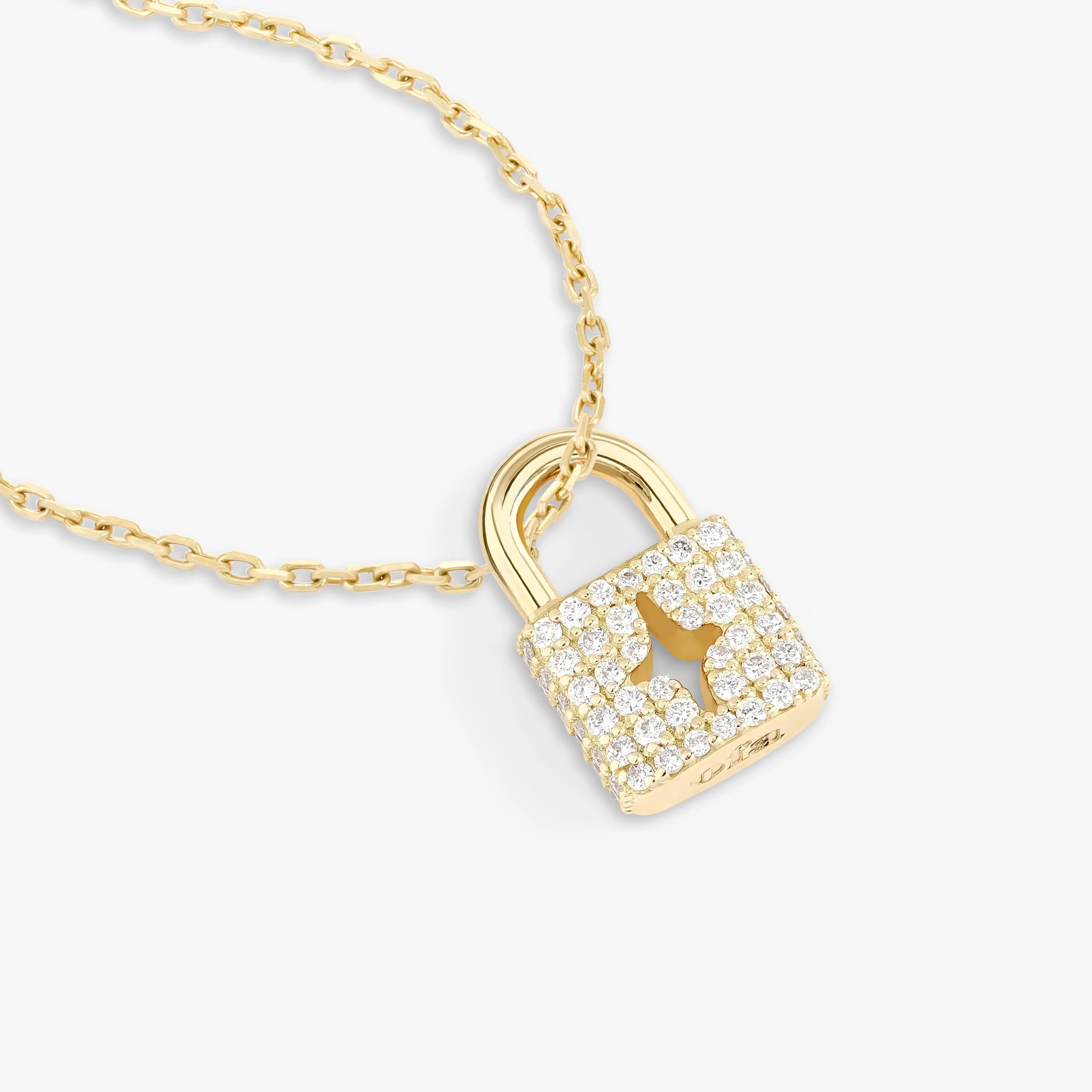 Mine Lock Diamond Necklace