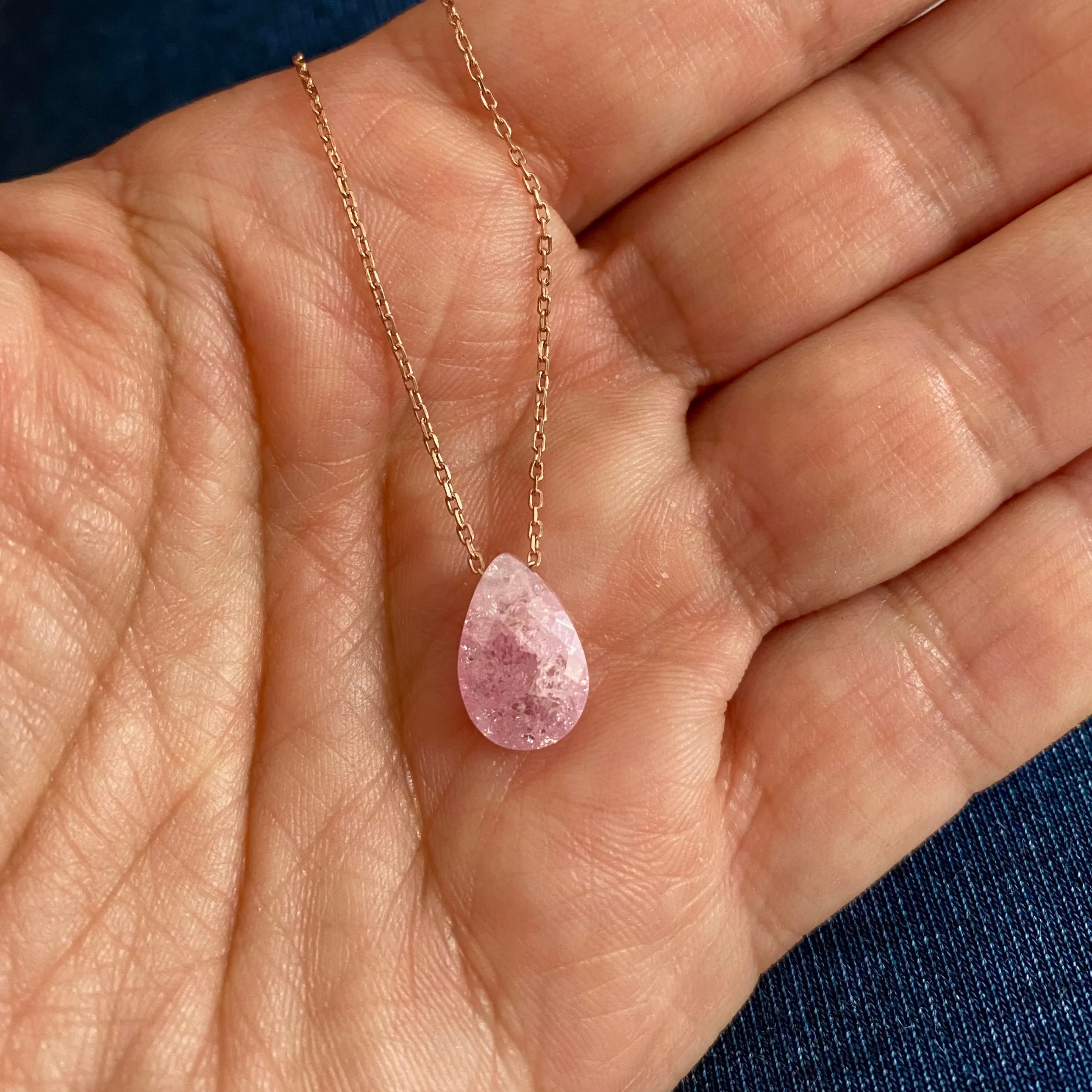 Necklace with colorful natural stones
