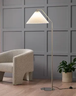 Pleated Cotton Shade Floor Lamp