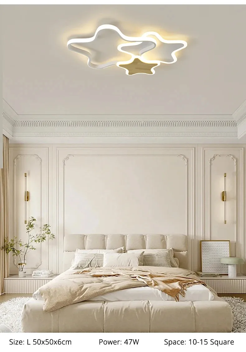 QIYI Fluifust Modern LED Ceiling Home Decor Luster Fixture Dimmable