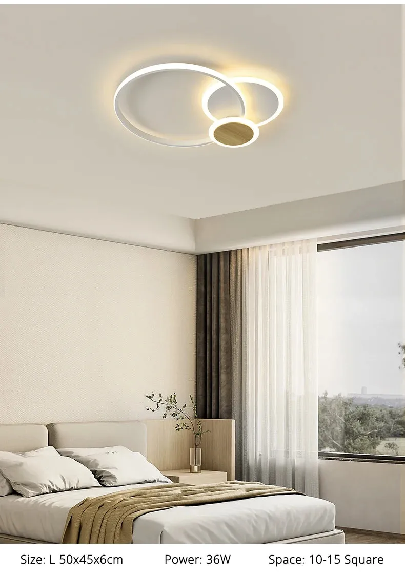 QIYI Fluifust Modern LED Ceiling Home Decor Luster Fixture Dimmable