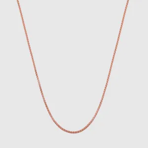 Round Box Chain (Rose Gold) 2mm