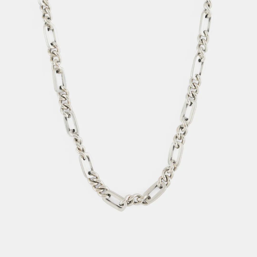 Silver Track Chain Necklace
