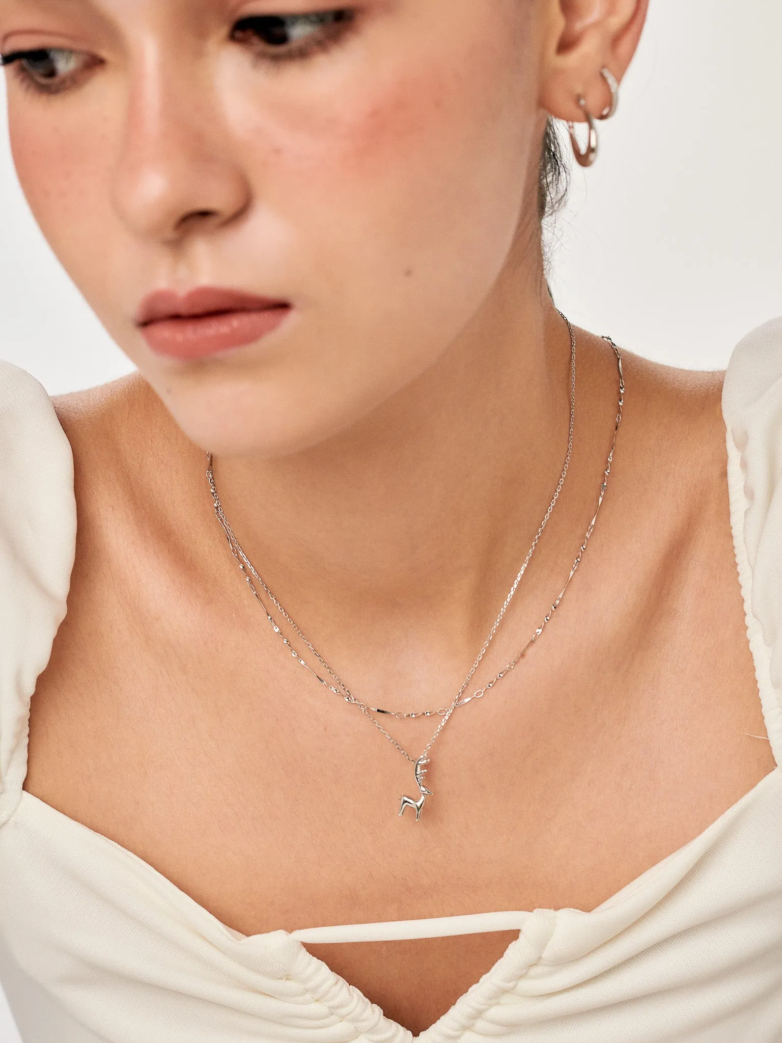 SPARKLE Twist Chain Sterling Silver Necklace