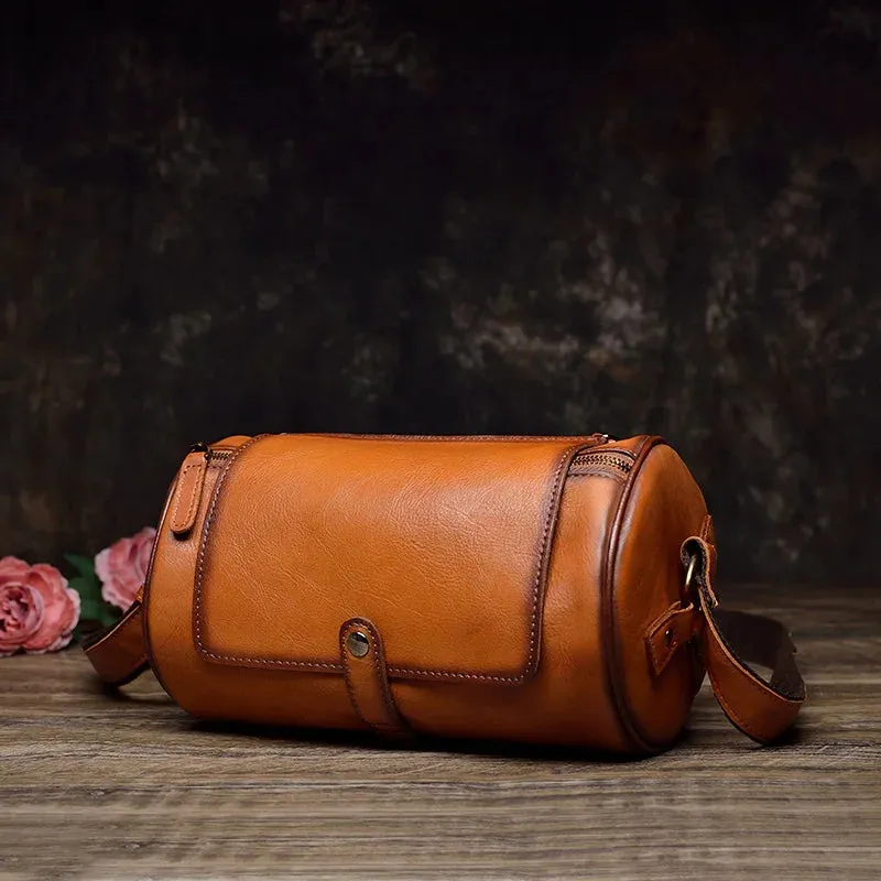 TEEK - Unisex Leather Barrel Chest Bag