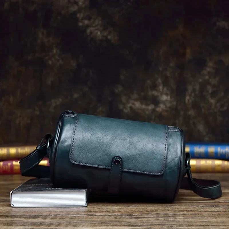 TEEK - Unisex Leather Barrel Chest Bag