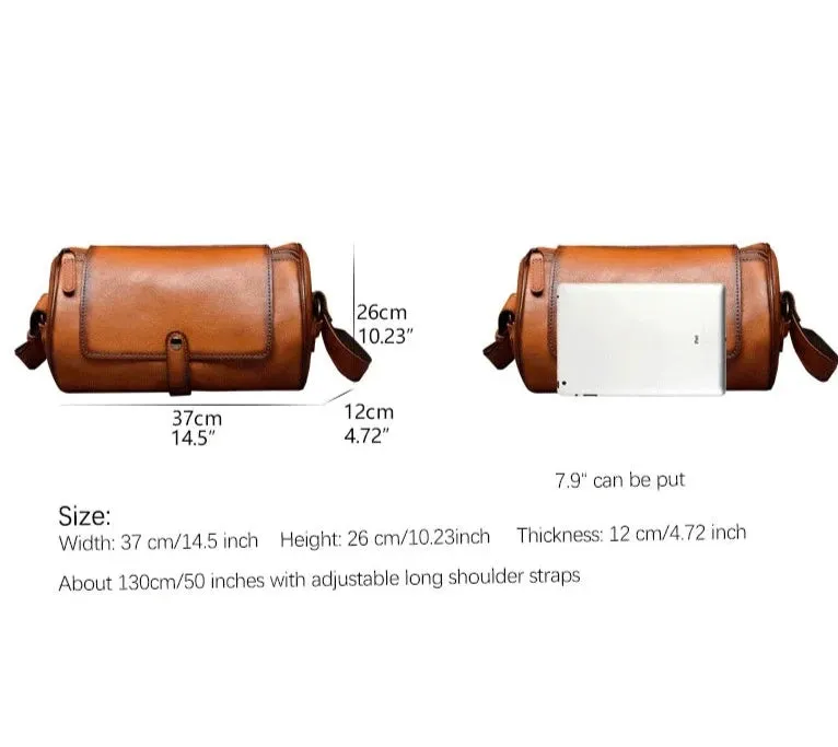TEEK - Unisex Leather Barrel Chest Bag