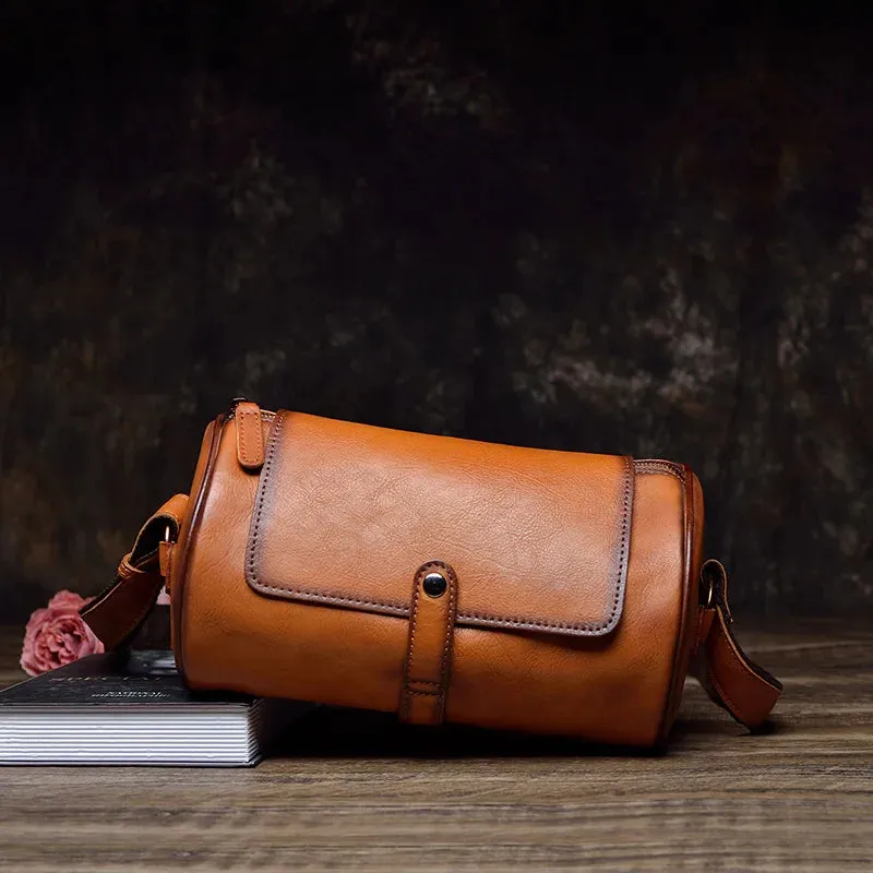 TEEK - Unisex Leather Barrel Chest Bag