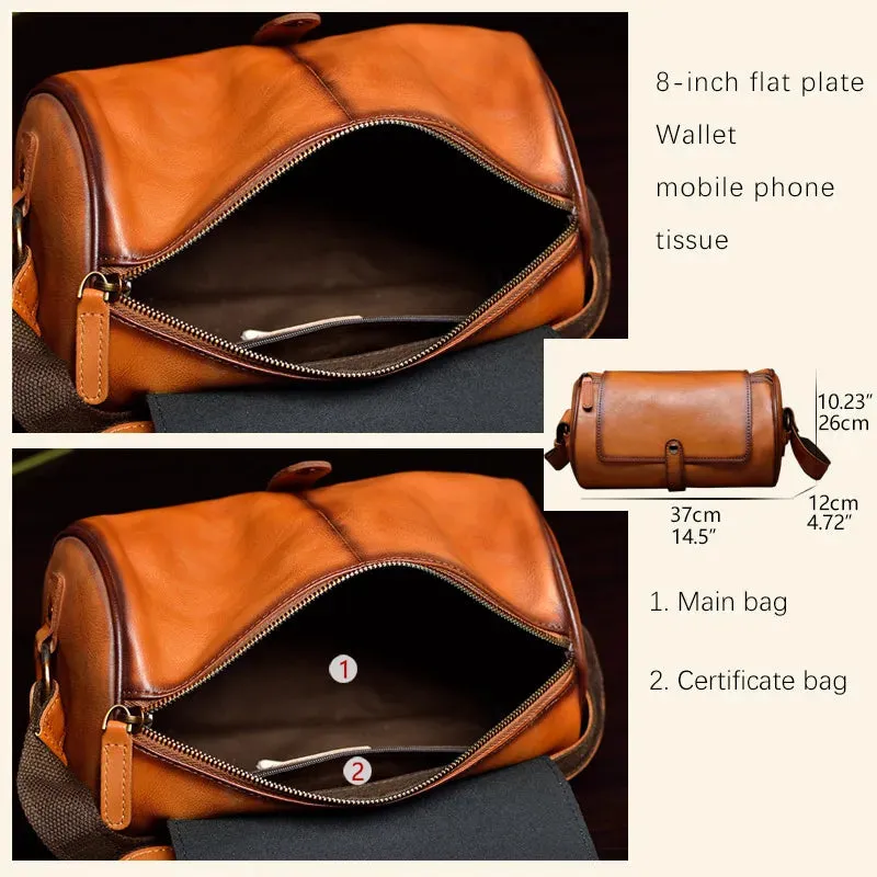 TEEK - Unisex Leather Barrel Chest Bag